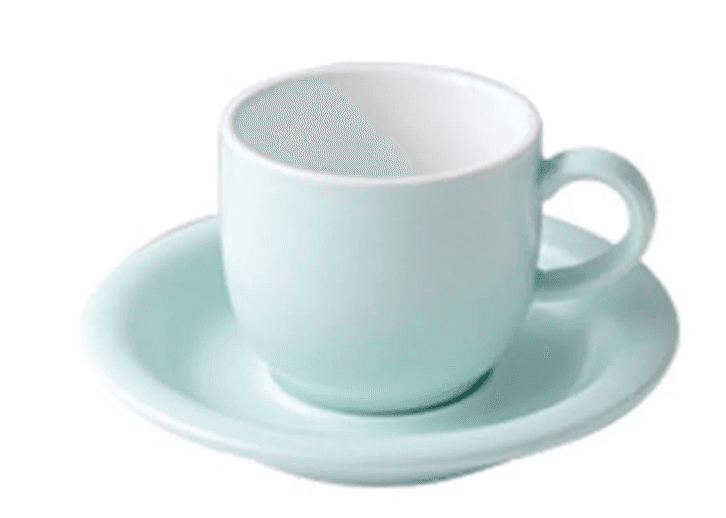 淺綠咖啡杯盤組