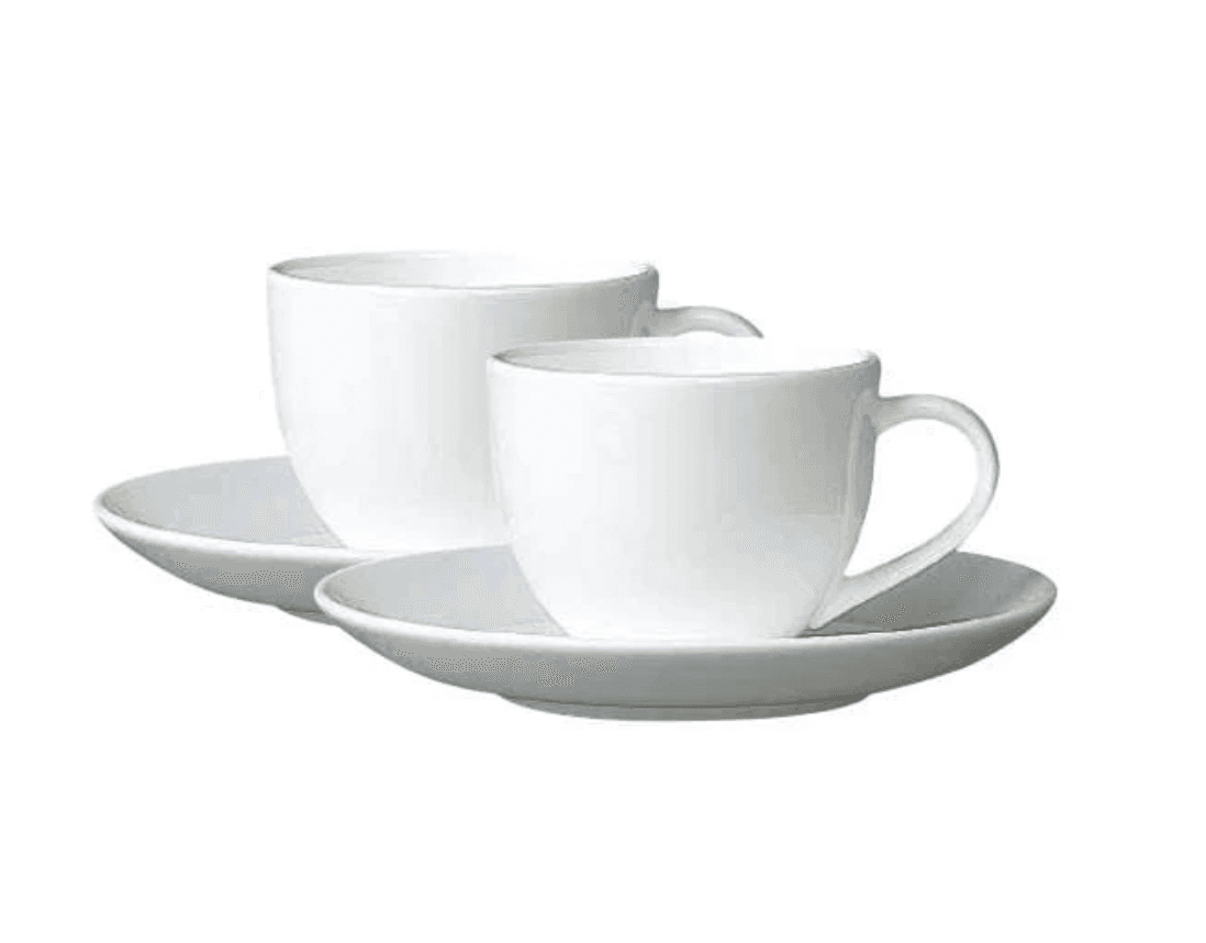 白色咖啡杯盤組