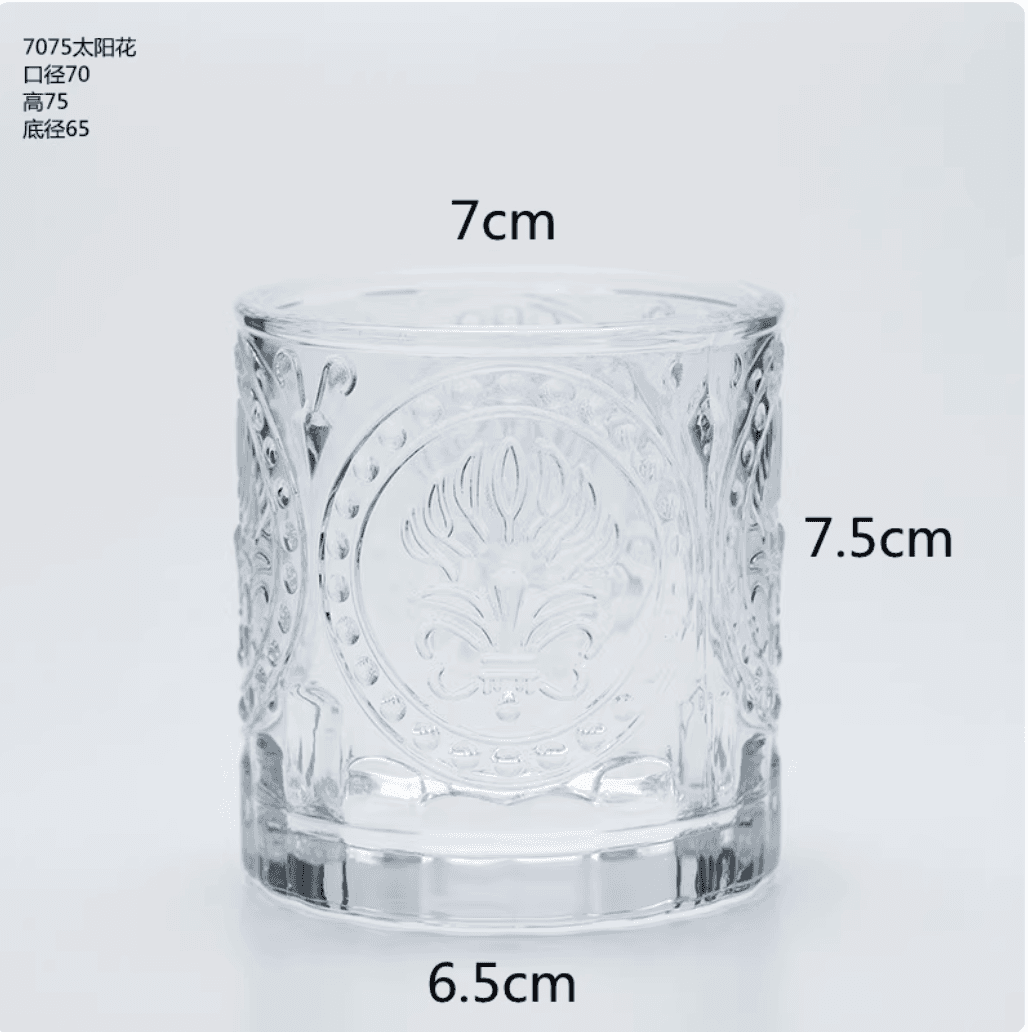 厚透明玻璃蠟燭杯 燭台 (不含蠟燭)